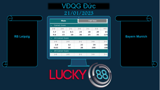 LUCKY88 RB Leipzig vs Bayern Munich, Soi kèo bóng đá hôm nay 21/01/2023, VĐQG Đức